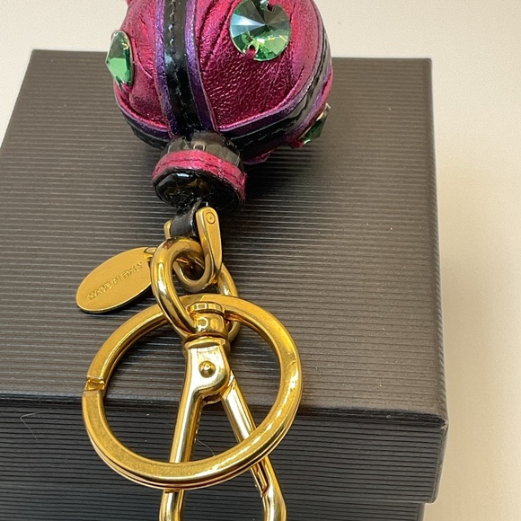 Miu Miu Pink and Gold Keychain/Bagcharm with Studded Accents - Picture 3 of 7